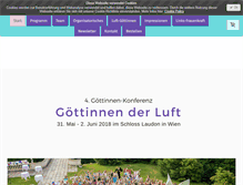 Tablet Screenshot of goettinnenkonferenz.at